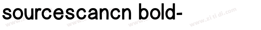 sourcescancn bold字体转换